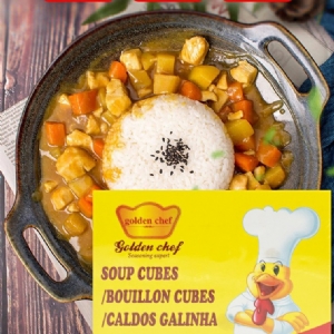 Chicken flavored soup cubes